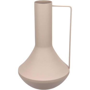 Imagem de Vaso Decorativo Enfiete Casa Aparador Garrafa Home&co Metal 35x21x21cm Rosa