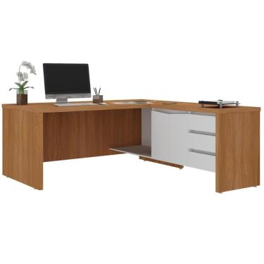 Imagem de Mesa Para Escritório Viena Freijó Branco