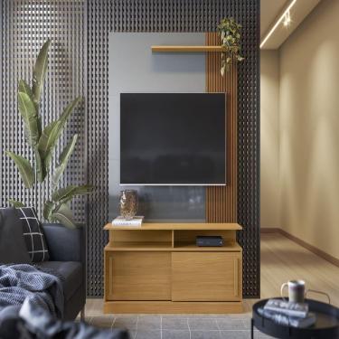 Imagem de Painel Tv Managua Tauari Ripado-cinza Peroliado