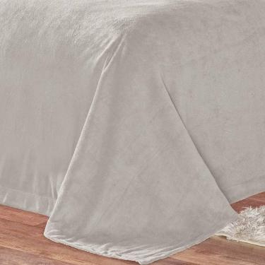 Imagem de Cobertor Pele De Carneiro Sherpa Alaska King 01 Peça - Cinza