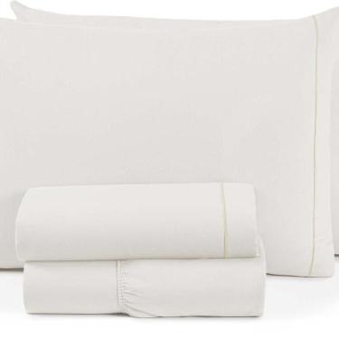 Imagem de Jogo de Cama Montreal Casal Queen 4 Peças Percal 150 Fios 100% Algodão