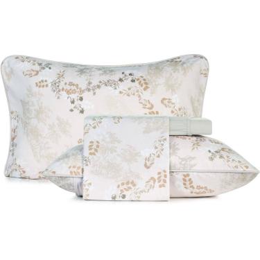 Imagem de Jogo de Cama Altenburg Neblina Malha 4 Peças Queen Bege