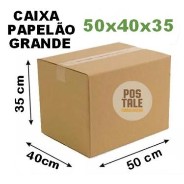 Imagem de CAIXA PARA MUDANÇA NOVA 50x40x35 GRANDE - Caixas Novas Transporte Resi
