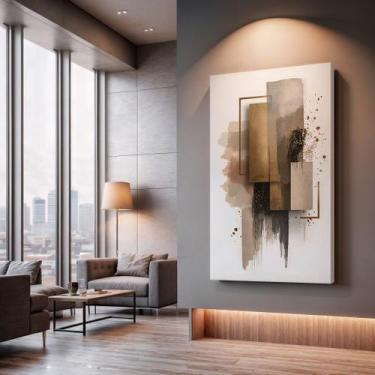 Imagem de Quadros Decorativos Vertical Urbano 90x60 Moderno Luxo Sala Quarto Esc