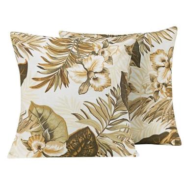 Imagem de Capa Almofada Atualle Gorgurão 1 Peça 45cm X 45cm 53% Algodão 47% Poliéster - Marfim