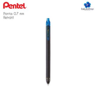 Imagem de Caneta Gel PENTEL Energel Black 0.7 mm Retrátil Bujo Bullet Journal, A