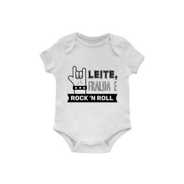 Imagem de Body Bebê Leite, Fralda e Rock'n Roll - Starnerd