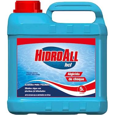 Imagem de HidroAll Algicida Choque para Piscinas HCL 5 Litros