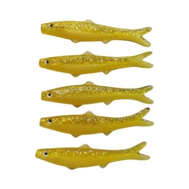 Imagem de 5 pçs/saco 80mm 120mm 140mm Fishlike PVC Isca Macia Simulação Isca De 