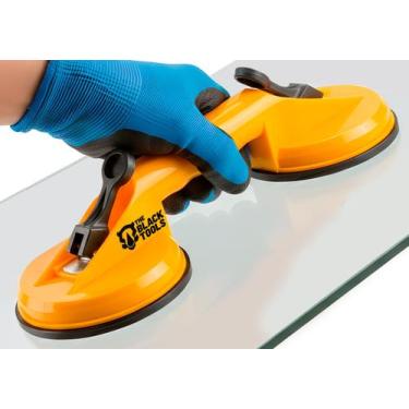 Imagem de Ventosa Dupla Profissional 60kg Para Porcelanato Vidro Mármore - The B