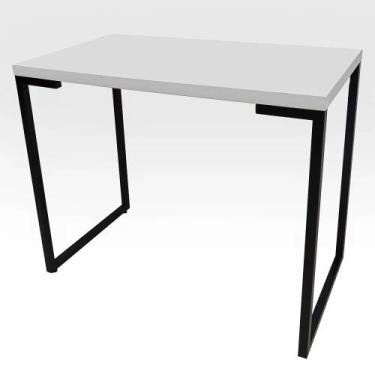 Imagem de Mesa Para Computador Escrivaninha Porto 90cm Branco - Fit Mobel, Branc