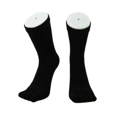 Imagem de Meias De Algodão Respiráveis Para Homens Com Cinco Dedos, Curtas, Para