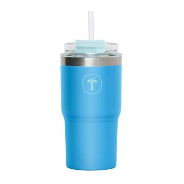 Imagem de Copo Térmico Tupperware Big T com Canudo 630ml, 630ml, Azul Claro