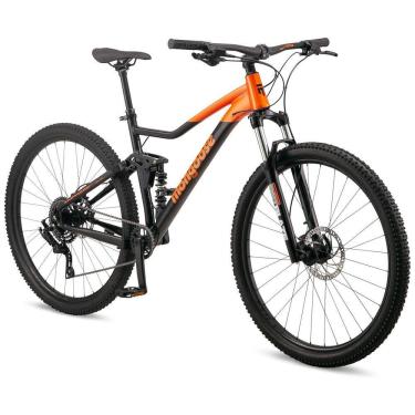 Imagem de Bicicleta Mountain Bike Mongoose Impasse 1.0 – Aro 27,5?, 7 Velocidades, Suspensão Completa, Freios a Disco, Cor Laranja
