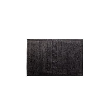 Imagem de Porta cartões de couro liso Andréia, Preto