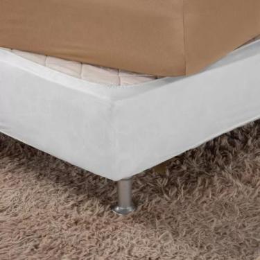 Imagem de Saia Para Cama Box Casal Malha 100% Algodão 30cm - Fit Box, Preto, Pre