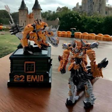 Imagem de Boneco Robot Tiranossauro Rex Super Charge Brinquedo Educativo Decorat