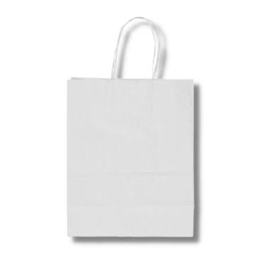 Imagem de Sacola de papel kraft branca gg2 30,5x11,5x38 c/ 30 un - TAMAROZZI