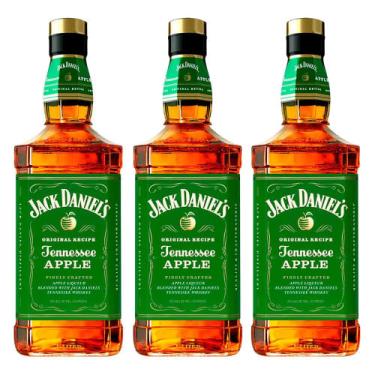 Imagem de Whisky Jack Daniels Americano 5 Anos Apple 1L 3 Unidades