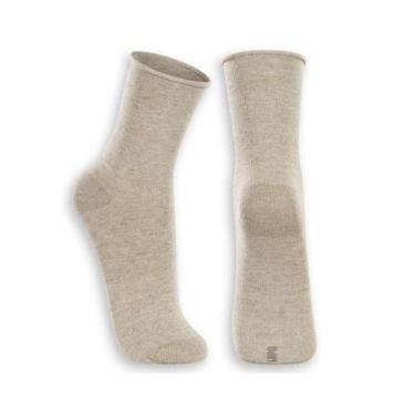 Imagem de Meia Lupo Masculina Sem Punho 82% Algodao 1275 Mescla Areia, 01275, Me