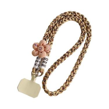 Imagem de Cordão De Pulso Feminino Moderno Trançado Para Celular, Antiperda E An