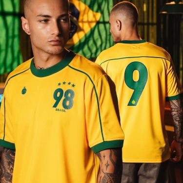 Imagem de Camisa Brasil 1998 Retrô Masculina-Masculino