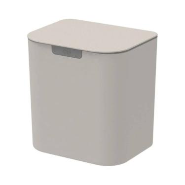 Imagem de Lixeira de Bancada e Parede Liv - 5 Litros - Bege - Ou