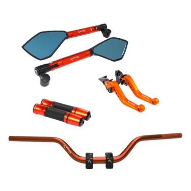 Imagem de Kit Manete Manopla Retrovisor Guidão Mt03 Mt-03 Mt 03 - Stark Race, La