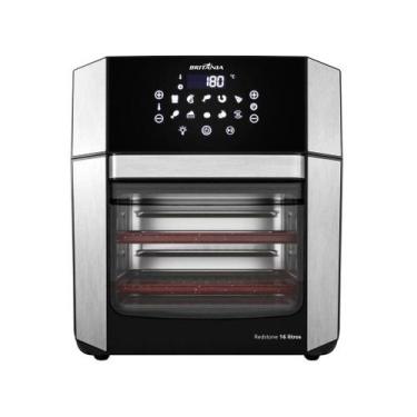 Imagem de Air Fryer Oven Britânia 16L 4 Em 1 Porta Removível 220V, Preto e Prata