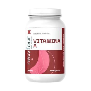 Imagem de Vitamina A 550mg 60 cápsulas New Four Sem sabor Sabor:Sem sabor, Sem s