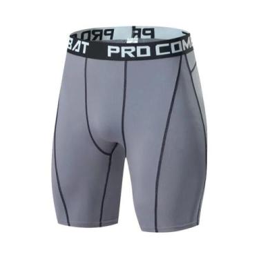 Imagem de Shorts De Compressão Para Musculação Masculina, Leggings Elásticas Par