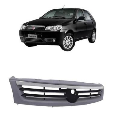 Imagem de Grade Frontal Palio Economy 2014 2015 16 2017 Cromada Primer - BLA GIN