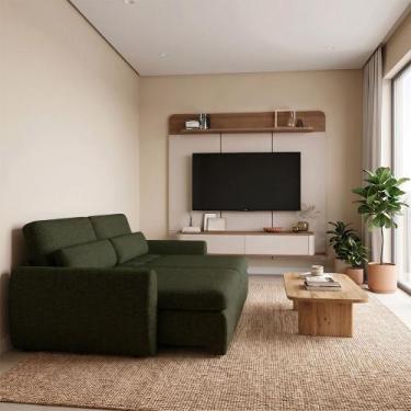 Imagem de Conjunto Sala Painel Home Concept para Televisão 70 Polegadas com Sofá