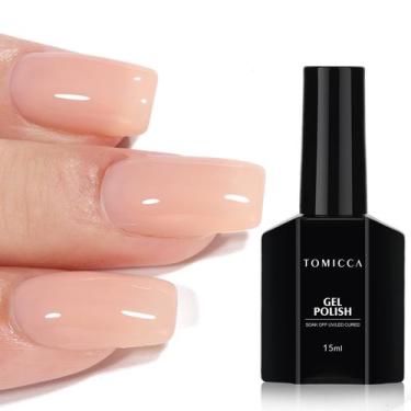 Imagem de Verniz em Gel TOMICCA Nude Jelly 15ml - Secagem Rápida e Longa Duração