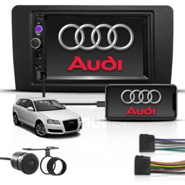 Imagem de Kit Multimídia Mp5 2 Din 7" Bt Espelha Audi A3 2007 a 2011 - First Opt