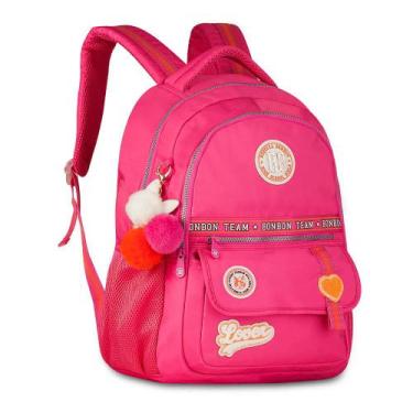 Imagem de Mochila rebecca bonbon college soft de costas rb24005, Rosa