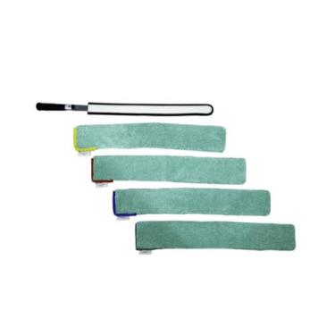 Imagem de Conjunto Coletor Pó Flexível com Refil Microfibra Verde 72cm Kunber