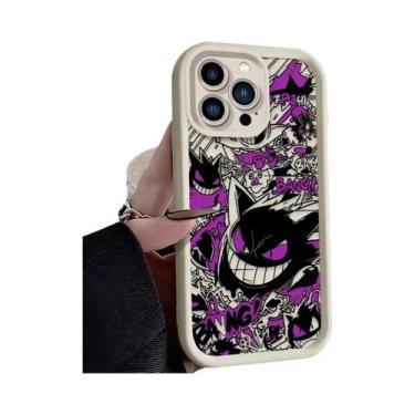 Imagem de Capa De Silicone Luxuosa Gengar Pokémon Para iPhone 17 16 15 14 13 12 
