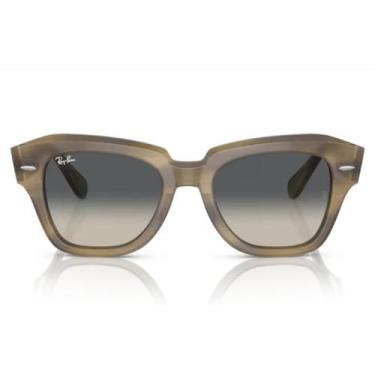 Imagem de Óculos solar Ray Ban RB 2186, Verde listrado, Cinza degrade