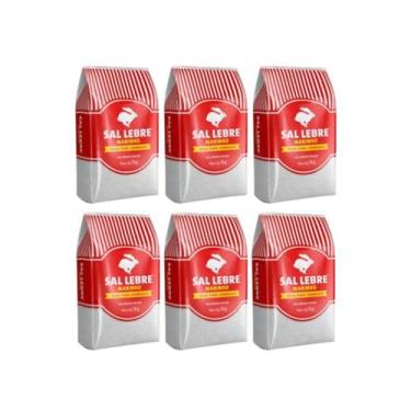 Imagem de Sal Grosso Lebre Para Churrasco Kit Com 6 Unidades