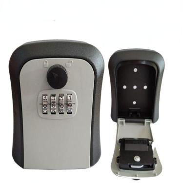 Imagem de Cofre Porta Chaves de Parede com Senha Mecânica Ajustável para Residência Condomínio e Airbnb Yeet