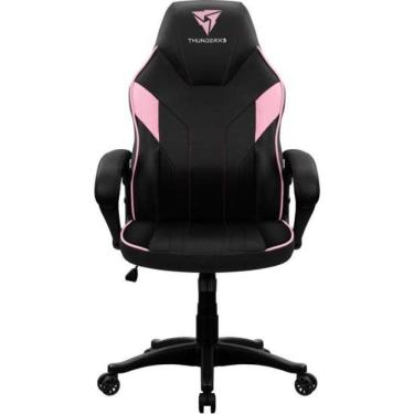 Imagem de Cadeira Gamer Thunderx3 Ec1 com Air Tech Curva Ergonômica Balanço e Apoio Acolchoado Rosa