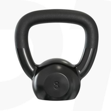 Imagem de Kettlebell Emborrachado IronCast 8Kg - Alça Longa - D1Fitness