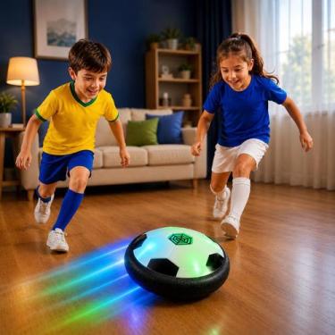 Imagem de Bola Flutuante Hover Ball Futebol Indoor Infantil com Luz LED Brinqued
