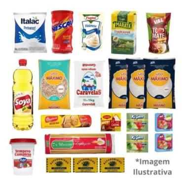 Imagem de Cesta Básica Completa 22 Itens Melhor Qualidade - Virtual Verde