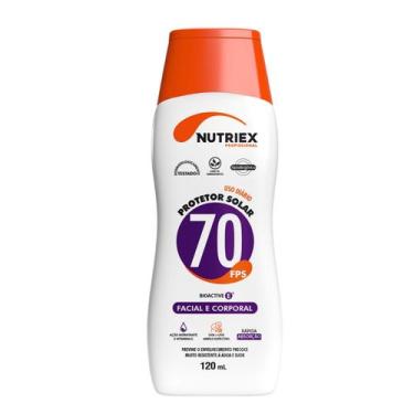 Imagem de Protetor Solar Fps 70 Corporal e Facial Nutriex 120ml