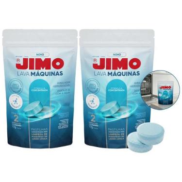 Imagem de Kit 2 Limpa Máquinas De Lavar Louças Jimo Detergente Concentrado