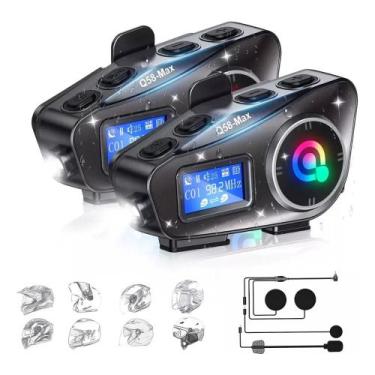 Imagem de Intercomunicador Para Capacete Q58 Max Com Bluetooth - Genérica
