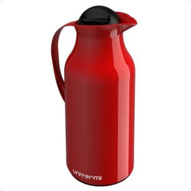 Imagem de Garrafa Térmica Siena 1 Litro Unitermi Café Chimarrão Chá, VERMELHO