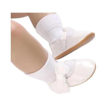 Imagem de Sapatos De Caminhada Para Bebês Com Laço Borboleta, 0-1 Ano, Sola Maci